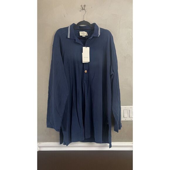 Gucci Men's SS21 Long Sleeves Autumn Blue Polo Shirt 573268 XXL NWT - Picture 5 of 14